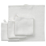LUDDVIAL washcloth, white, 25x25 cm, 4 pack