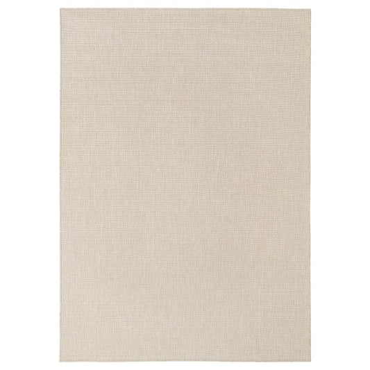 Ikea LUFTFARTYG - Flatweave rug int/east, beige/ striped,160x230 cm