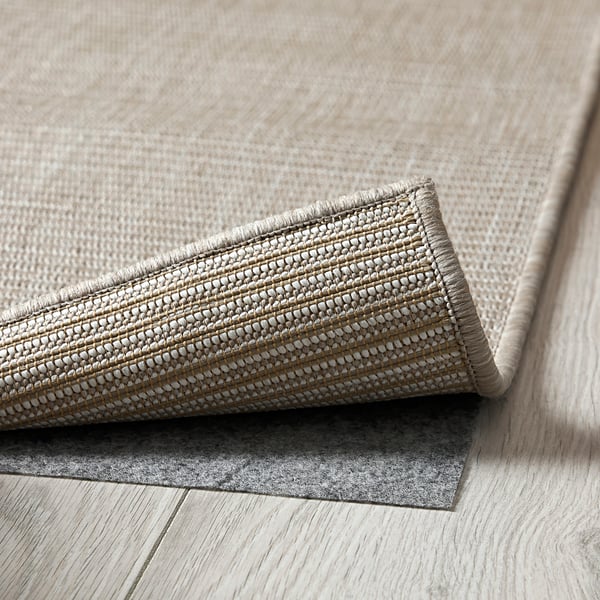 LUFTFARTYG - Rug flatwoven, in/outdoor, beige/stripe, 200x300 cm