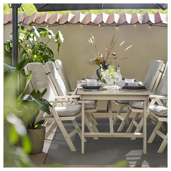 Ikea LUFTFARTYG - Flat woven rug int/east, black/ striped,200x300 cm