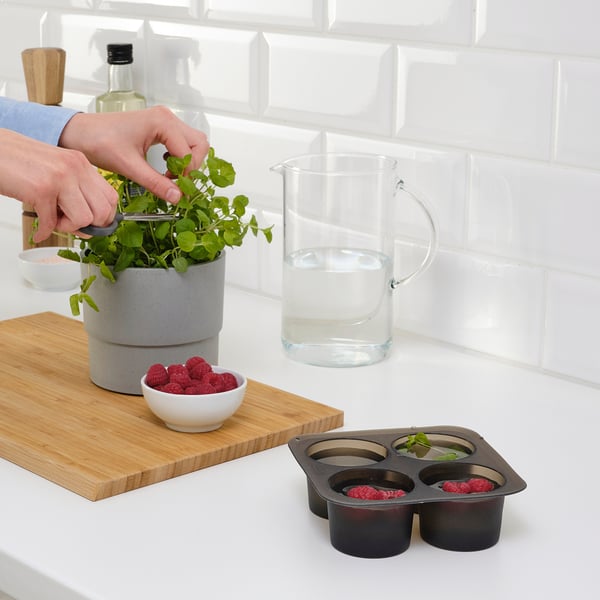 LUFTTÄT - LUFTTÄT Ice cube tray, black