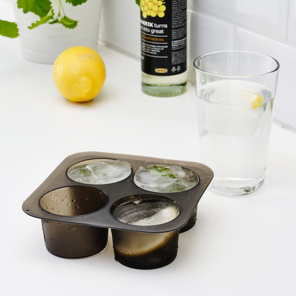 LUFTTÄT - LUFTTÄT Ice cube tray, black