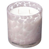 LUGNARE scented candle in glass, 2 wicks, Jasmine/light pink, 50 hr