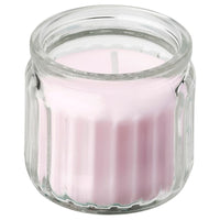 LUGNARE - Scented glass candle, Jasmine/Pink,12 h