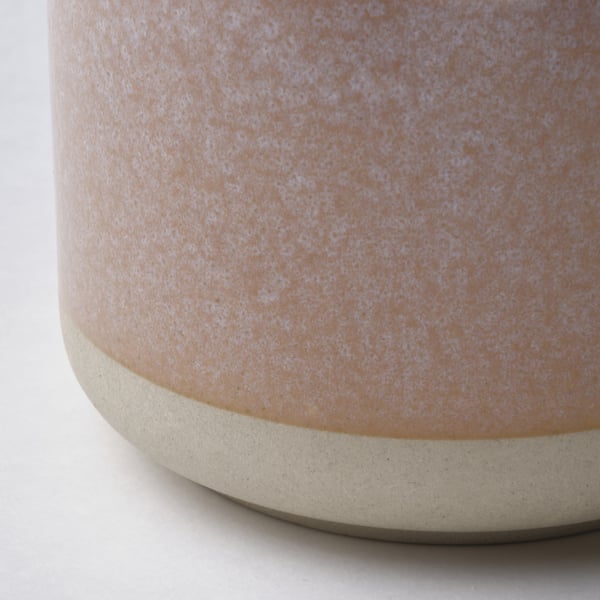 LUGNARE - LUGNARE Scented candle in ceramic jar, Jasmine/pink, 25 hr