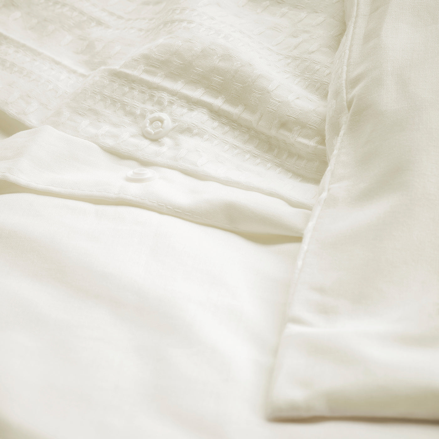 LUKTVICKER duvet cover and 2 pillowcases, white, 240x220/50x80 cm