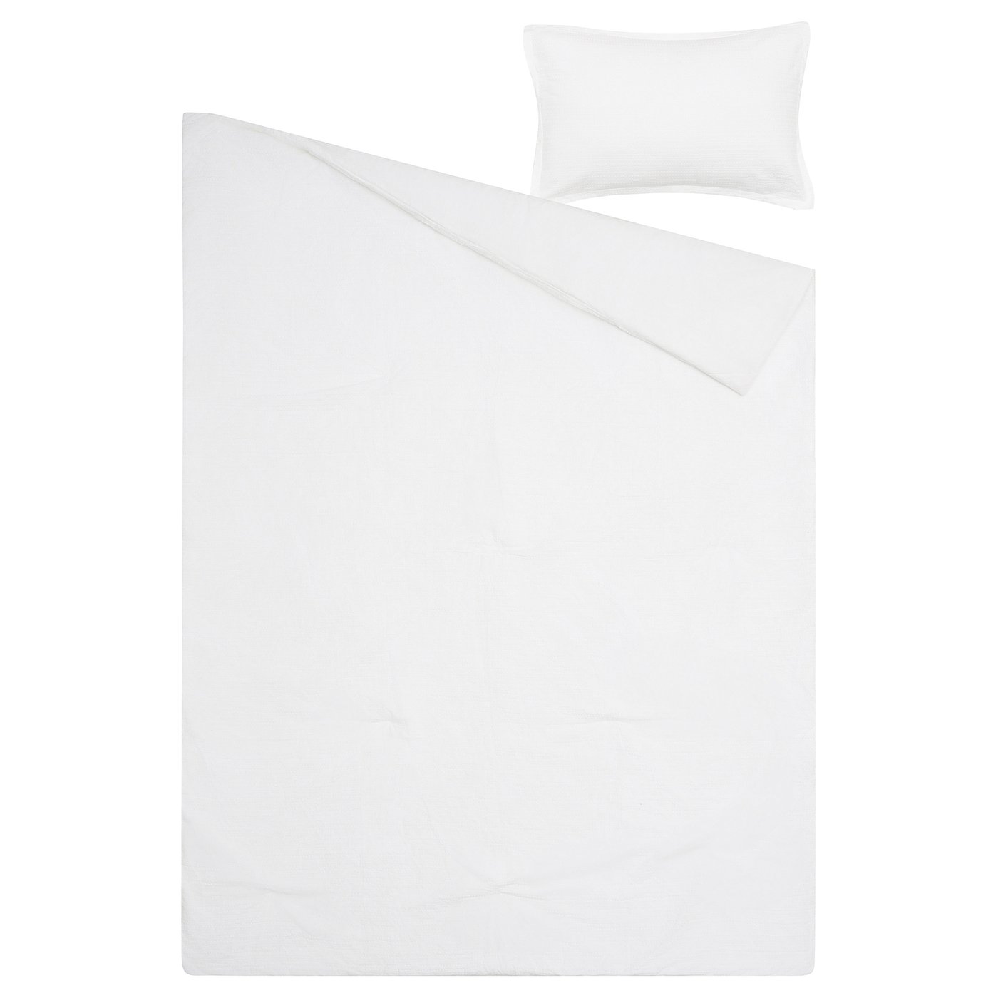 LUKTVICKER comforter set, white, 150x200/50x80 cm
