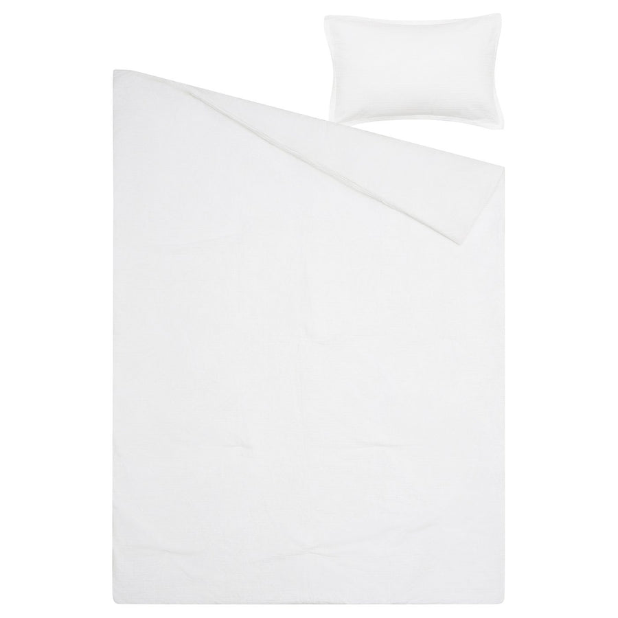 LUKTVICKER comforter set, white, 150x200/50x80 cm