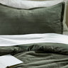 LUKTVICKER comforter set, green, 150x200/50x80 cm