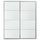 LUNDBRÄSMA pair of sliding doors, aluminium/checkered glass, 200x236 cm
