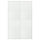 LUNDBRÄSMA pair of sliding doors, white/checkered glass, 150x236 cm