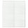 LUNDBRÄSMA pair of sliding doors, white/checkered glass, 200x236 cm