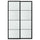 LUNDBRÄSMA pair of sliding doors, black/checkered glass, 150x236 cm