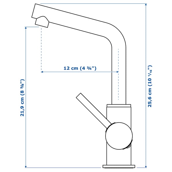 LUNDSKÄR - Washbasin mixer, black