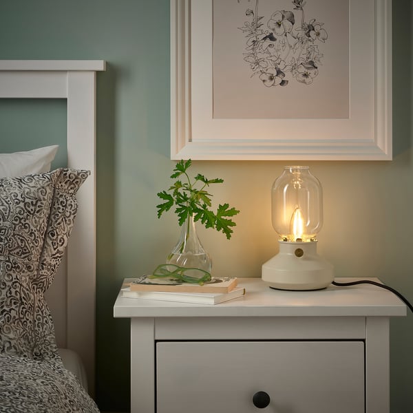 LUNNOM LED bulb E14 210 lumen, dimmable/chandelier brown clear glass, 35 mm