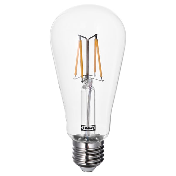 LUNNOM - LED bulb E27 150 lumen, drop-shaped clear
