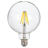 LUNNOM LED bulb E27 806 lumen, dimmable/globe clear glass, 125 mm