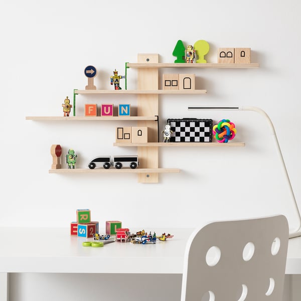 LUSTIGT wall shelf, 37x37 cm