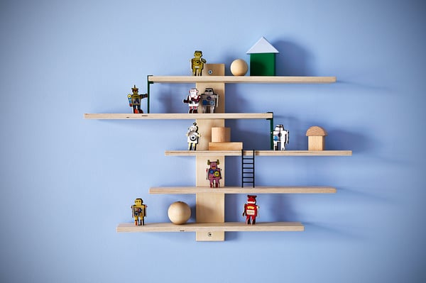 LUSTIGT wall shelf, 37x37 cm