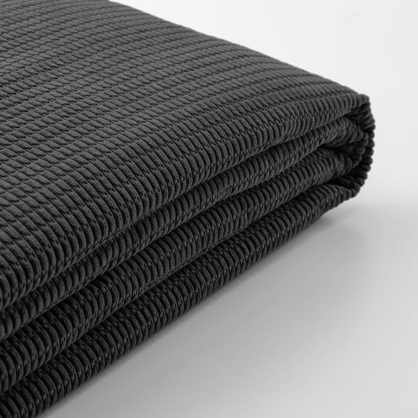 LYCKSELE Bed armchair lining - Dark grey vansbro ,