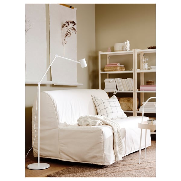 LYCKSELE LÖVÅS 2-seat sofa-bed, Ransta natural, 142x87x100 cm