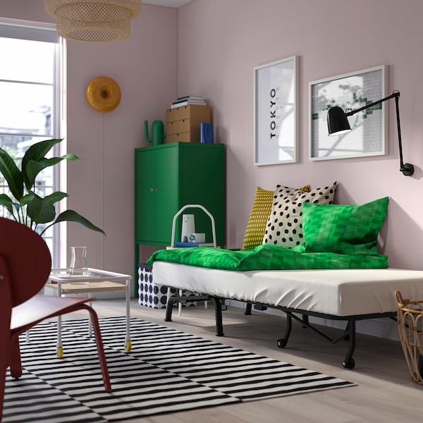LYCKSELE MURBO chair-bed, Grindtorp multicolour, 80x87x100 cm