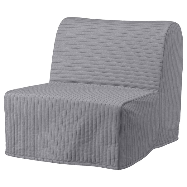 LYCKSELE MURBO chair-bed, Knisa light grey, 188x80 cm