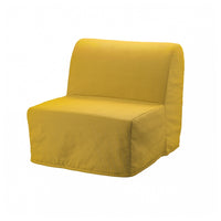 LYCKSELE MURBO chair-bed, Vansbro yellow, 80x87x100 cm
