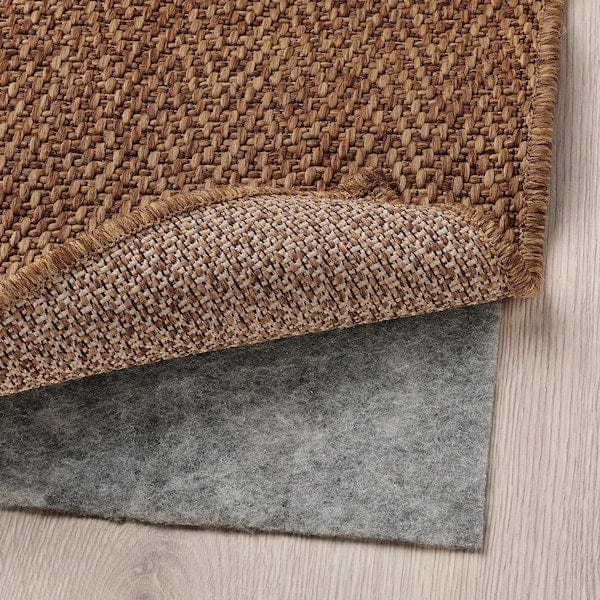 Ikea LYDERSHOLM - Rug flatwoven, in/outdoor, medium brown, 80x150 cm