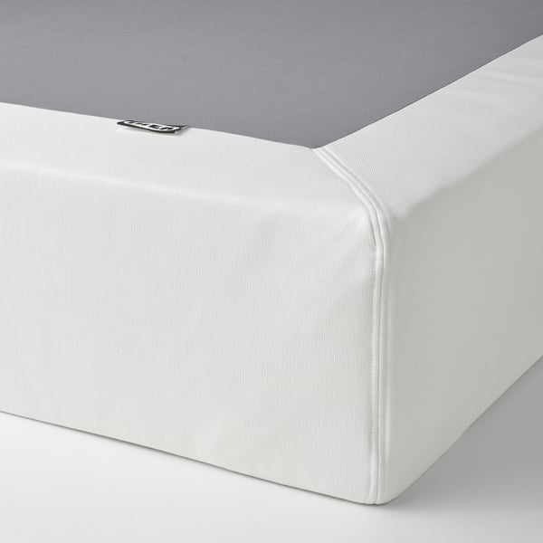 LYNGÖR slatted mattress base, white, 90x200 cm