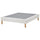 LYNGÖR slatted mattress base, incl leg/white, 160x200 cm
