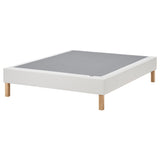 LYNGÖR slatted mattress base, incl leg/white, 140x200 cm