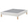 LYNGÖR slatted mattress base, incl leg/white, 140x200 cm