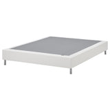 LYNGÖR slatted mattress base, incl leg/white, 160x200 cm