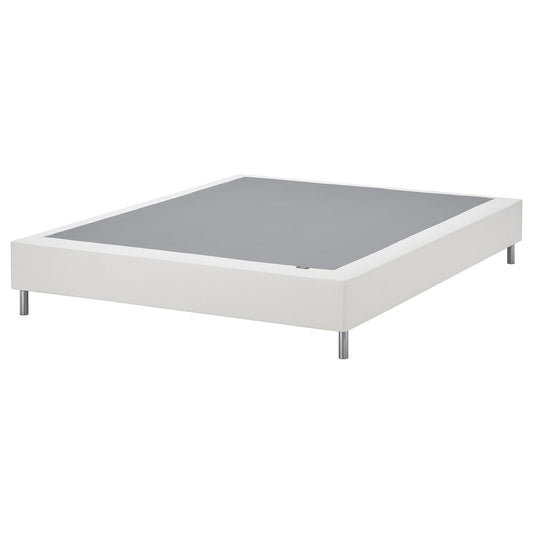 LYNGÖR slatted mattress base, incl leg/white, 140x200 cm