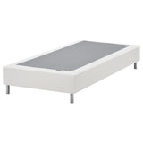 LYNGÖR slatted mattress base, incl leg/white, 90x200 cm