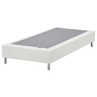 LYNGÖR slatted mattress base, incl leg/white, 90x200 cm