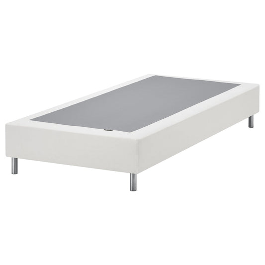 LYNGÖR slatted mattress base, incl leg/white, 90x200 cm