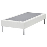 LYNGÖR slatted mattress base, incl leg/white, 90x200 cm