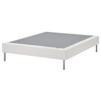 LYNGÖR slatted mattress base, incl leg/white, 160x200 cm