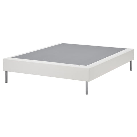LYNGÖR slatted mattress base, incl leg/white, 160x200 cm