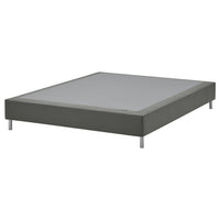 LYNGÖR slatted mattress base, incl leg/dark grey, 160x200 cm