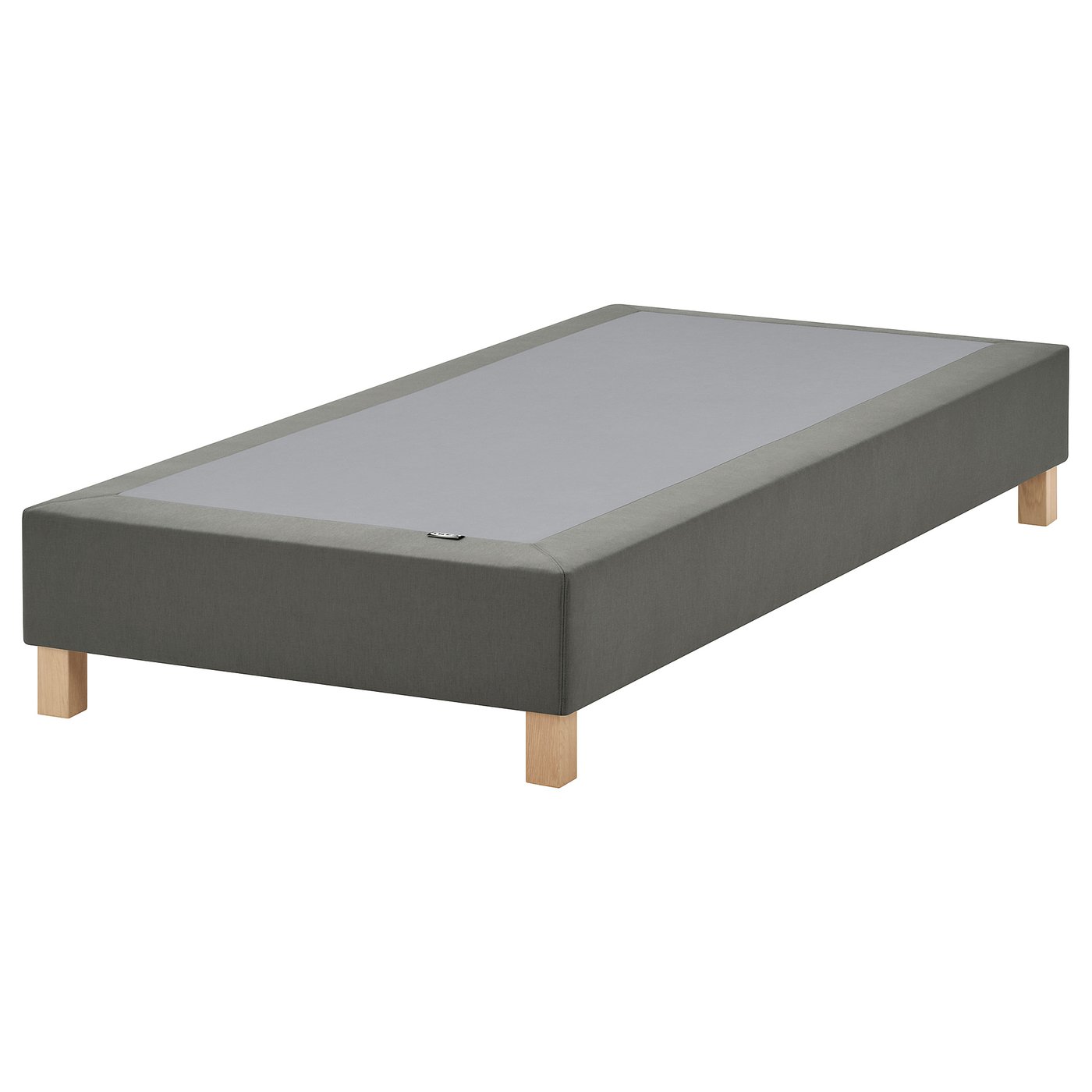 LYNGÖR slatted mattress base, incl leg/dark grey, 200x90 cm