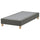 LYNGÖR slatted mattress base, incl leg/dark grey, 200x90 cm
