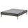 LYNGÖR slatted mattress base, incl leg/dark grey, 200x140 cm