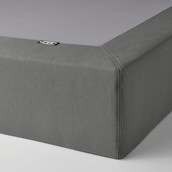 LYNGÖR - Slatted base for mattress, dark grey,160x200 cm