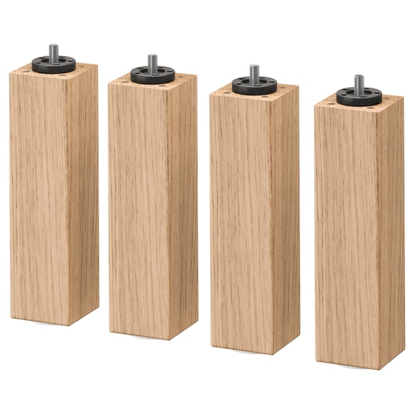 LYNGÖR slatted mattress base with legs, white, 140x200 cm