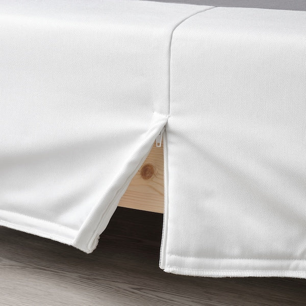 LYNGÖR - Base for slatted mattress/legs, white,90x200 cm