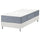 LYNGÖR divan bed, Vågstranda extra firm/light blue white, 200x90 cm