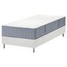 LYNGÖR divan bed, Vågstranda extra firm/light blue white, 90x200 cm